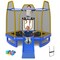 7Ft Kids Recreational Trampoline W/ Ladder And Slide Ocean Ball Indoor Outdoor